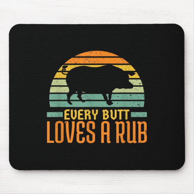 Mousepad Todo Bumbum Adora Um Churrasco De Grelha De Carne  (Frente)