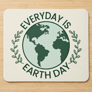 Mousepad Todo Dia é Dia da Terra - Amante da Terra Verde Vi
