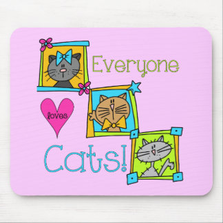 Mousepad Todo Mundo Adora Gatos