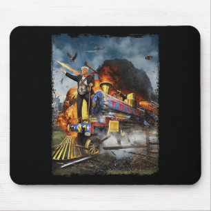 Mousepad Todos A Bordo Do Comboio Engraçado Donald Trump 20