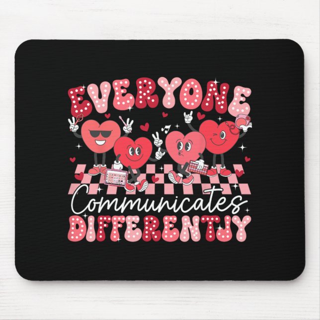 Mousepad Todos Comunicam de Maneira Diferente Educação Espe (Frente)