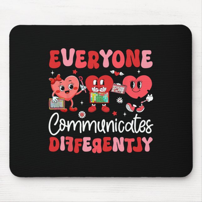 Mousepad Todos Comunicam de Maneira Diferente Terapia da Fa (Frente)