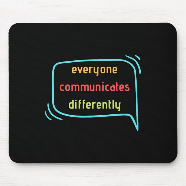 Mousepad Todos Comunicam Diferentemente Clique (Frente)