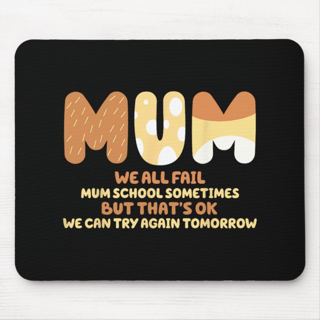 Mousepad Todos Falham Mãe Escola Presentes Dia das Mães Cit (Frente)