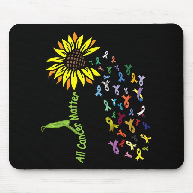 Mousepad Todos os Canceres importam o Friso do Dia da Consc (Frente)