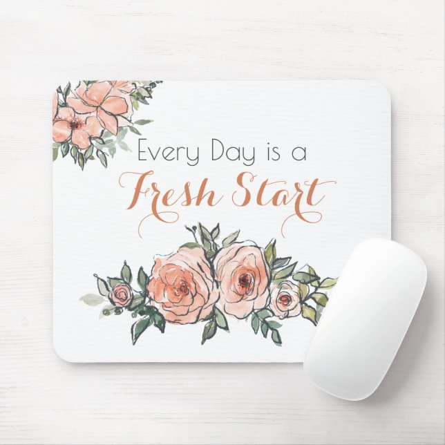 Mousepad Todos os dias é uma aquarela elegante de início no (Com mouse)