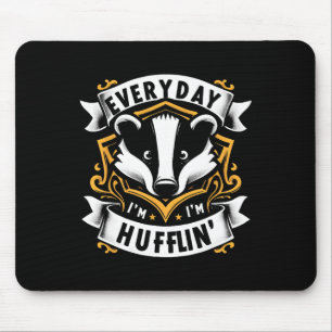 Mousepad Todos Os Dias Eu Abraço Hufflle Cute Honey Badger