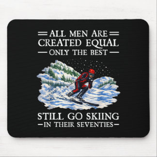 Mousepad Todos os homens criados iguais vão esquiando aos s