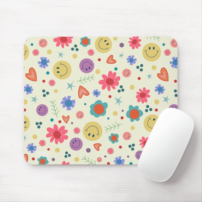Mousepad "Todos os sorrisos" - Pad do mouse de inspirivênci (Com mouse)
