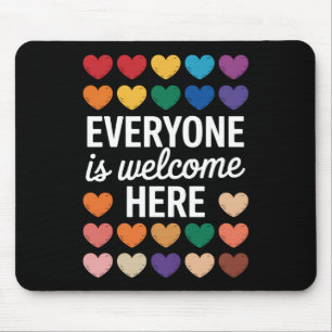 Mousepad Todos São Bem-Vindos Aqui LGBTQ