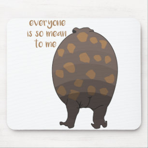 Mousepad Todos são tão maus para mim, Sapo Engraçado Kawaii