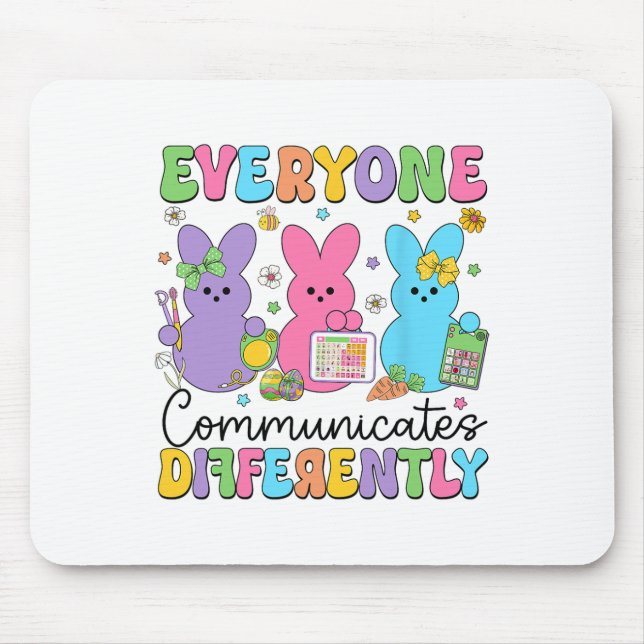 Mousepad Todos se Comunicam de Maneira Diferente Discurso d (Frente)