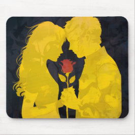 Mousepad Together in Love- Romantic Love Illustration
