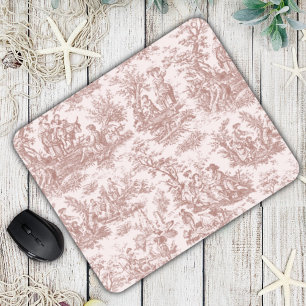 Mousepad Tóile de jouy castanho-claro legado