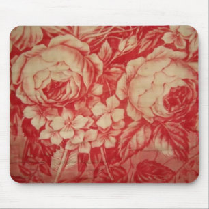 Mousepad Toile vermelho antigo