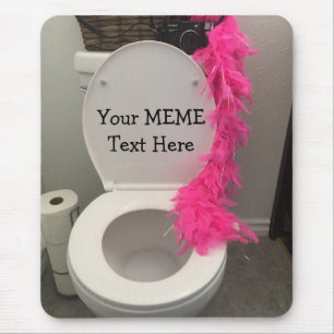Mousepad Toilet Bowl Engraçado Creat a MEME
