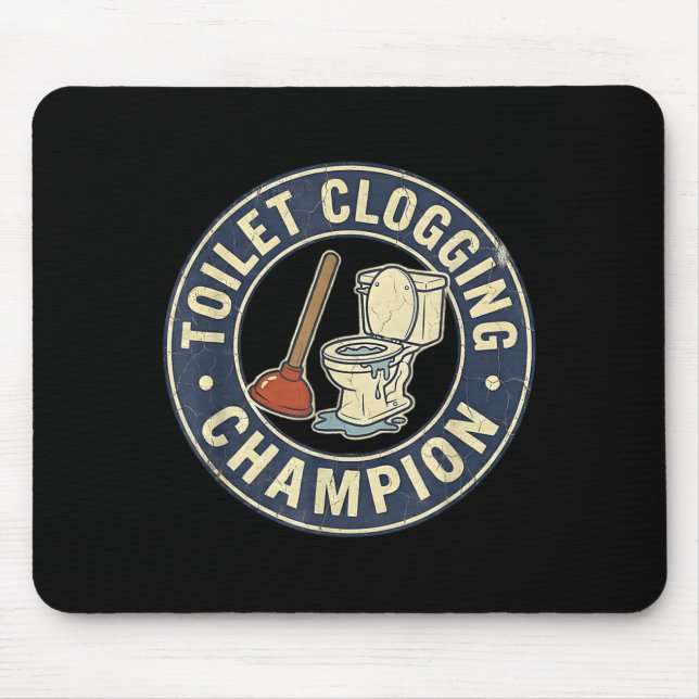 Mousepad Toilet Clogging Chamon  (Frente)