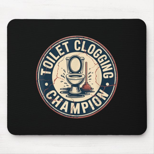 Mousepad Toilet Clogging Chamon  (Frente)
