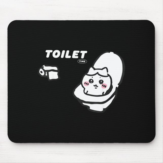 Mousepad Toilet Time Chikawa Meme Tee  (Frente)