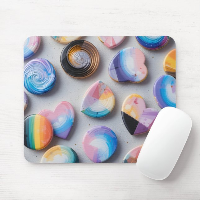 Mousepad Tokens de Identidade de abstrato (Com mouse)