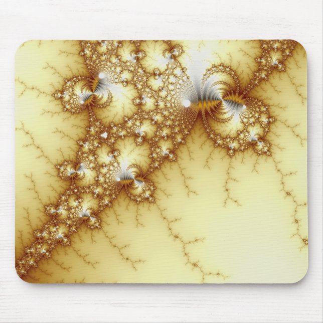Mousepad Tolos Dourados - Arte Fractal (Frente)
