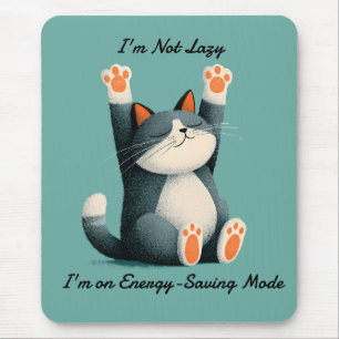 Mousepad Tomador de Soneca Profissional Gato Divertido Dorm