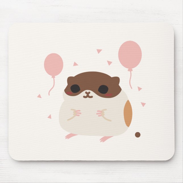 Mousepad Tombadilho perfeito da manhã do hamster feliz (Frente)