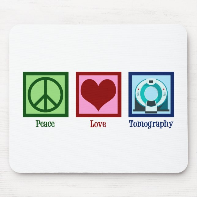 Mousepad Tomografia do Amor pela Paz Tomógrafo (Frente)