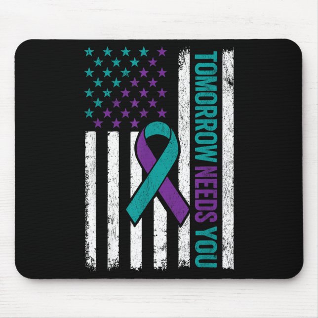 Mousepad Tomorrow Needs You Suicide Prevention Awareness Me (Frente)