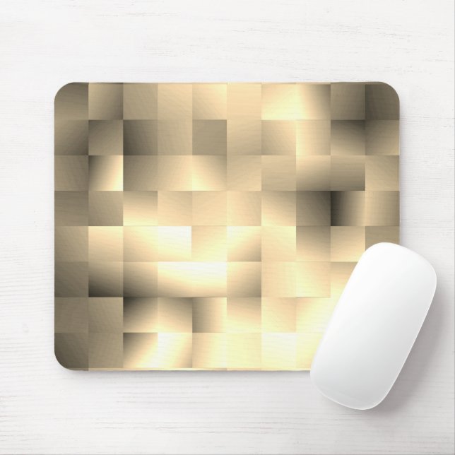 Mousepad Tons de Sépia em um Padrão Quadrado (Com mouse)