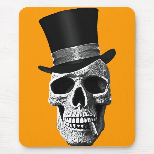 Mousepad Top hat skull (Frente)