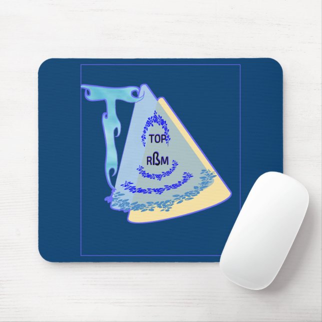 MOUSEPAD TOP_MODERN_BLUE_SO CUTE (Com mouse)