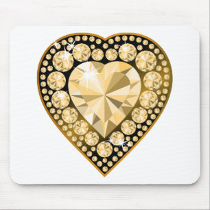 Mousepad Topaz Gem Heart