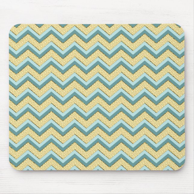 Mousepad Topaz Glitter Chevron Pattern (Frente)