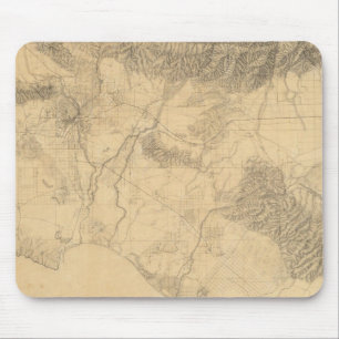Mousepad Topografia de Los Angeles e San Bernardino