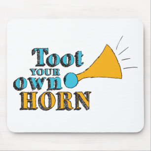 Mousepad Toque sua própria Arte Inspiradora Horn