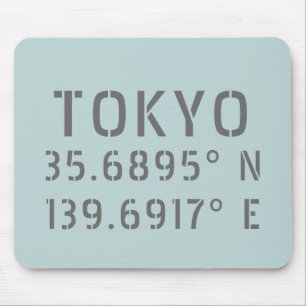 Mousepad Tóquio Latitude e Longitude