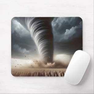 Mousepad Tornado em um campo de trigo no meio-oeste