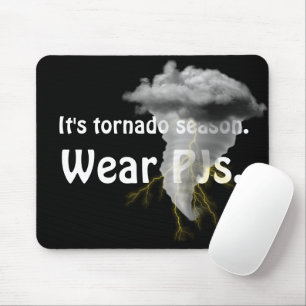 Mousepad Tornado Storm Cloud com Citação Engraçada