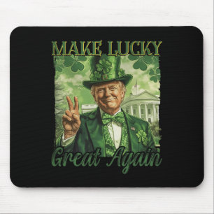 Mousepad Tornar A América Mais Sortuda, Trump Beer Shamrock