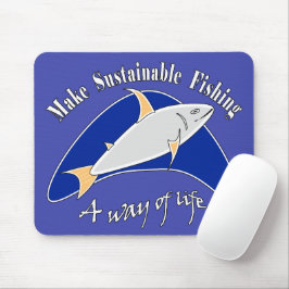Mousepad Tornar a pesca sustentável um modo de vida
