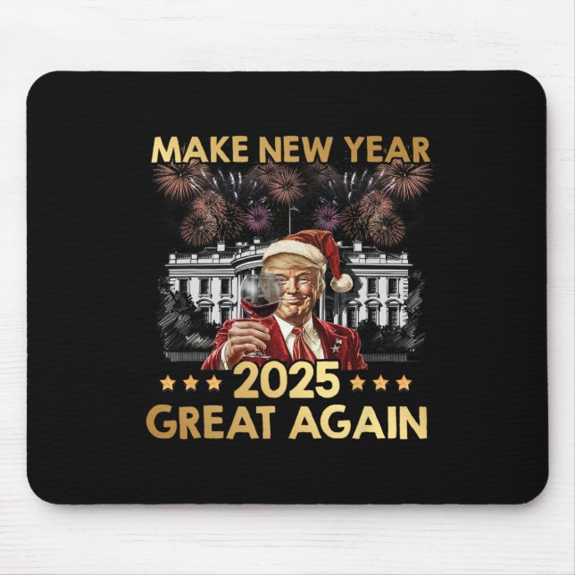 Mousepad Tornar O Excelente Do Ano Novo 2025 Novamente Engr (Frente)