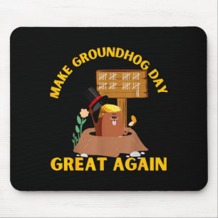 Mousepad Torne o Dia da Marmota Grande Novamente Dia da Mar