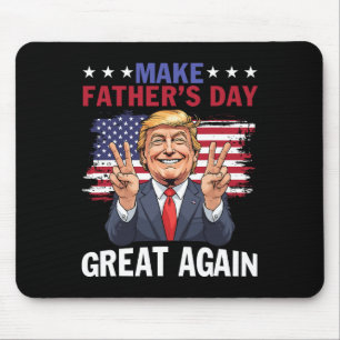 Mousepad Torne o Dia dos Pais Grande Novamente Trump Patrió