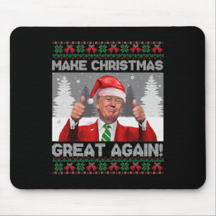 Mousepad Torne o Excelente de Natal Engraçado Trump Pajamas