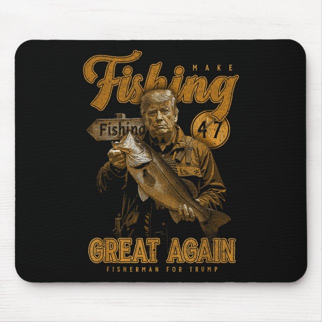 Mousepad Torne O Excelente De Pesca Mais Engraçado B Pescar (Frente)