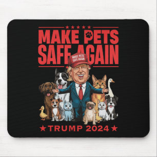 Mousepad Torne os Animais de Estimação Seguros Novamente Tr