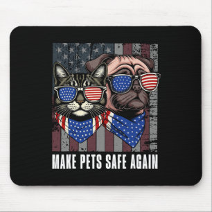 Mousepad Torne Os Animais Seguros Novamente Trump Harris De
