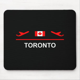 Mousepad Toronto Canada Airport Plane Dark Color