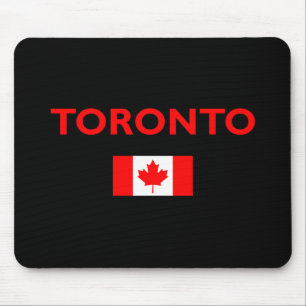 Mousepad Toronto Canada Flag Dark Color (Cor de escuridão d